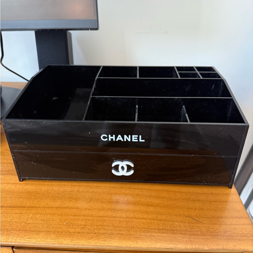 CHANEL Black Desk Organizer